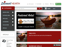 Tablet Screenshot of discounthearth.com